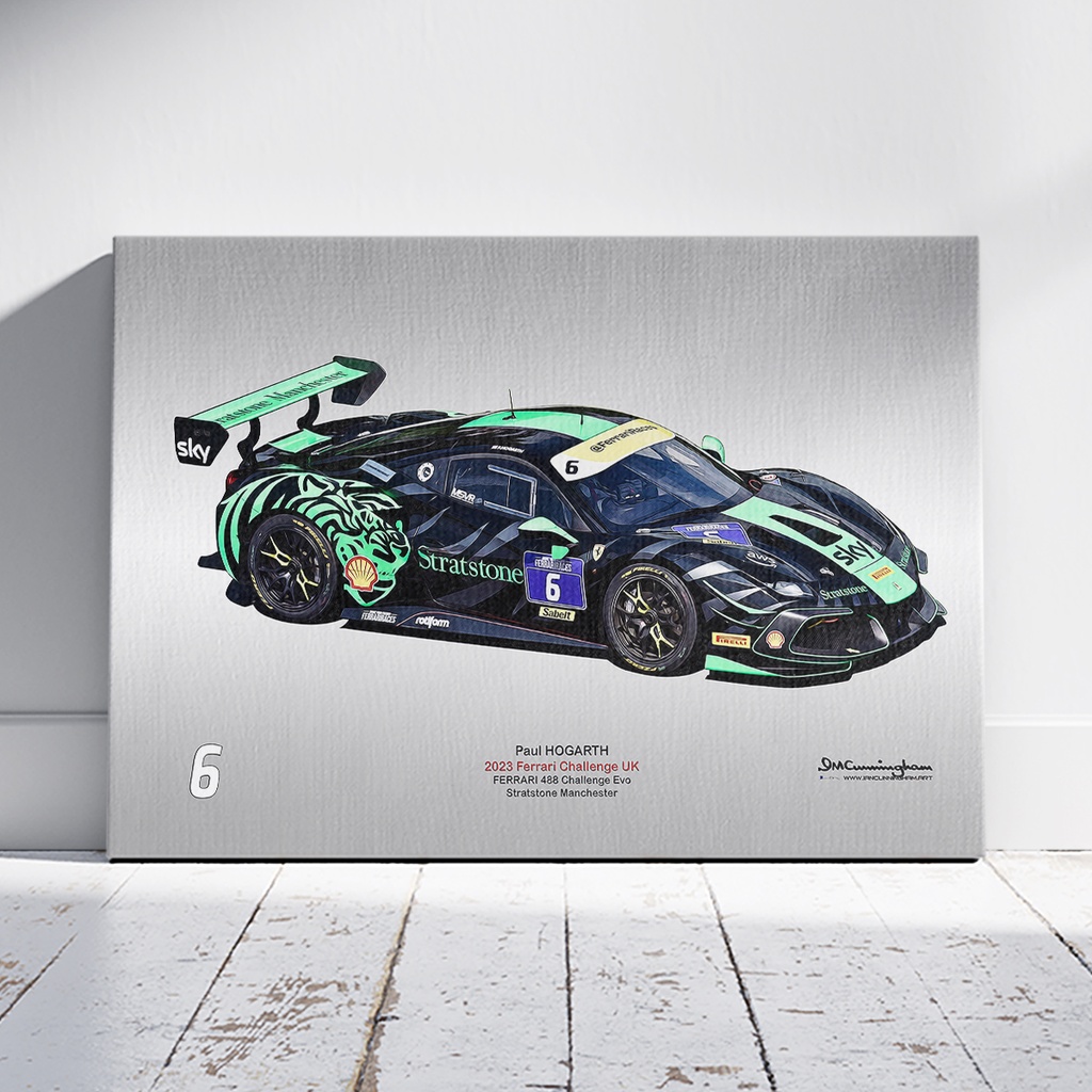 [C230806] C230806 Ferrari 488 Challenge Evo FCUK23 HOGARTH #6