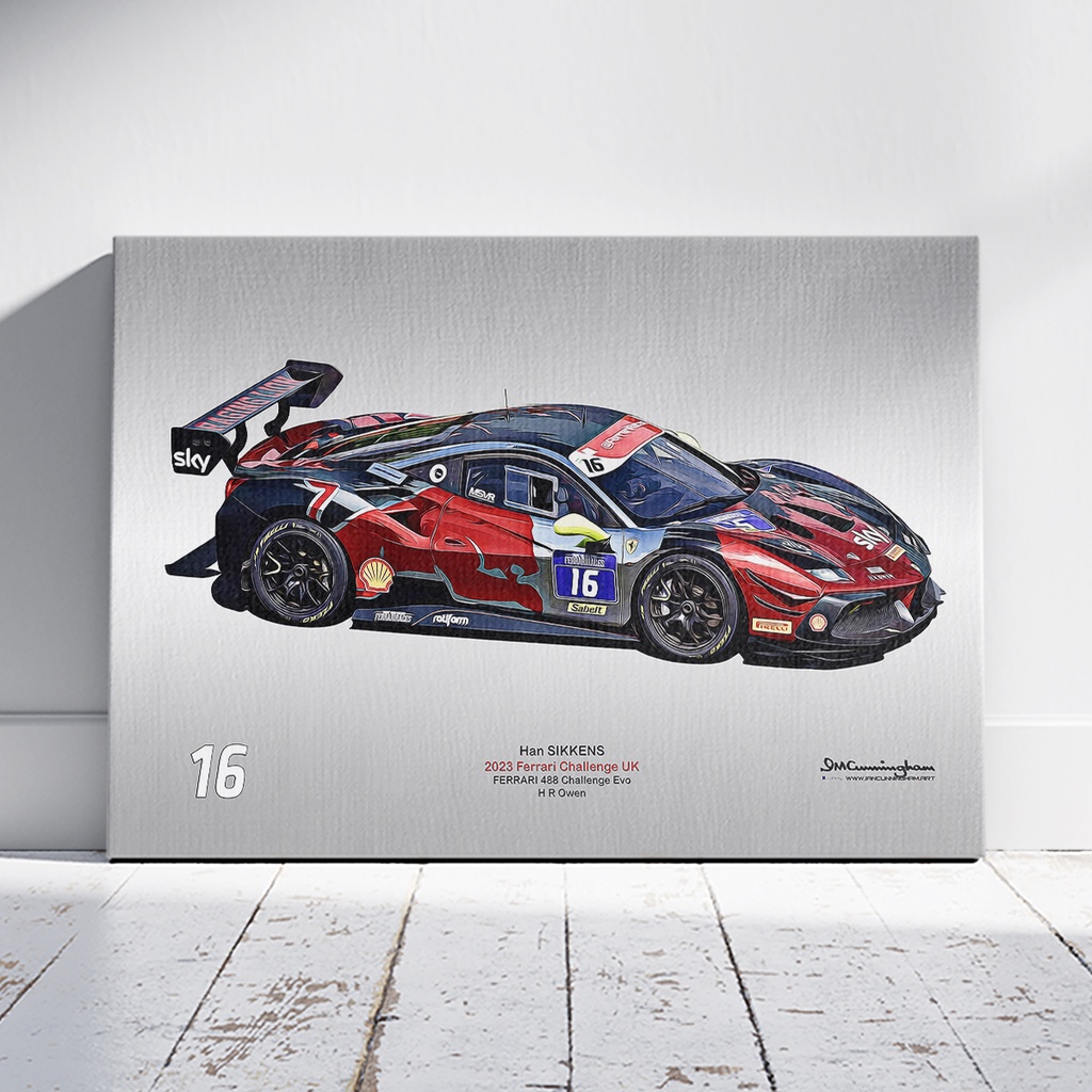 [C230900] C230900 Ferrari 488 Challenge Evo FCUK23 SIKKENS #16