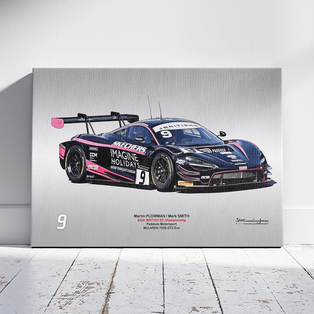 [C240404] C240404 McLaren 720S GT Evo 3 British GT 24 Paddock Motorsport #9