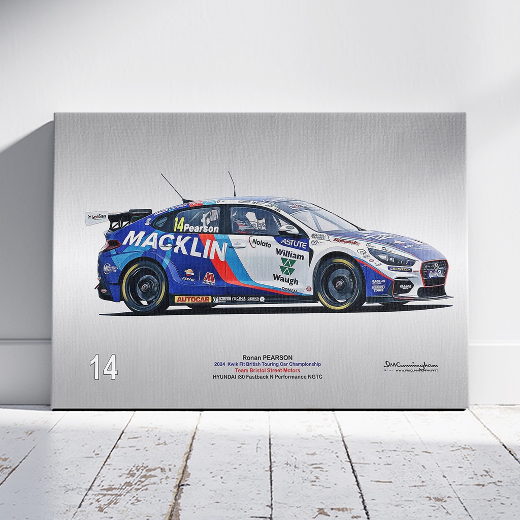 [C240501] C240501 Hyundai i30 FB N Performance NGTC BTCC 24 TBSM PEARSON #14